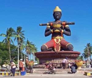 Battambang beeld in Hoofdstad Cambodja