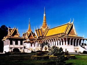 phnom penh paleis in Hoofdstad Cambodja