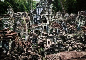 ruine in Hoofdstad Cambodja